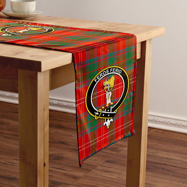 Chisholm Ancient Clan Badge Tartan Table Runner