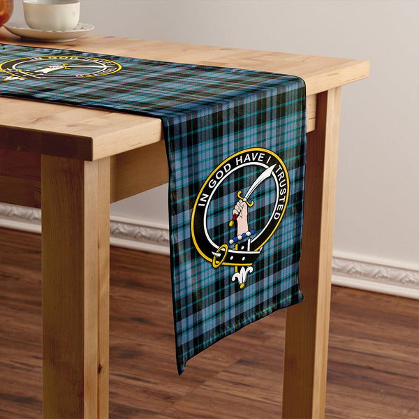 Clark (Clergy) Ancient Clan Badge Tartan Table Runner