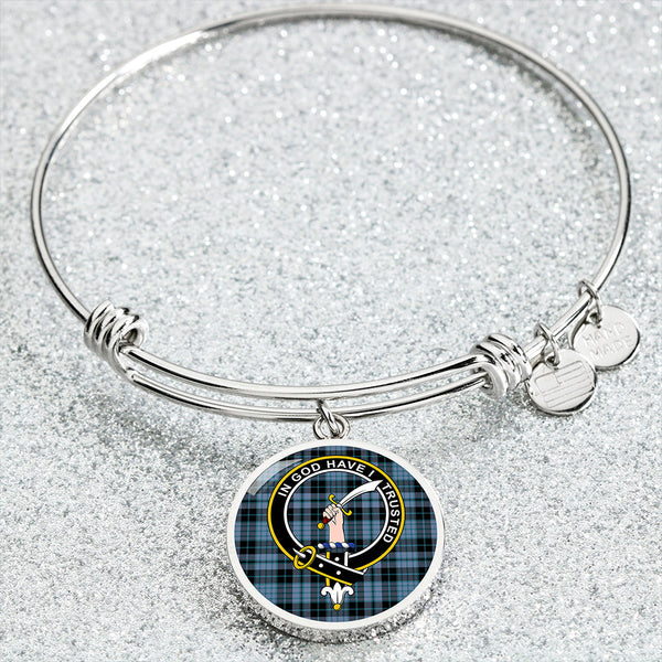 Clark (Clergy) Ancient Clan Badge Tartan Classic Circle Bangle
