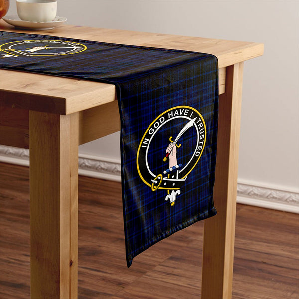 Clark (Clergy) Modern Clan Badge Tartan Table Runner