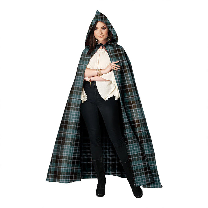 Clark (Clergy) Weathered Clan Badge Tartan Hooded Cloak