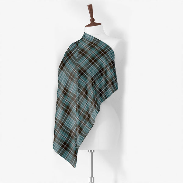 Clark (Clergy) Modern Tartan Classic Silk Habotai Square Scarf