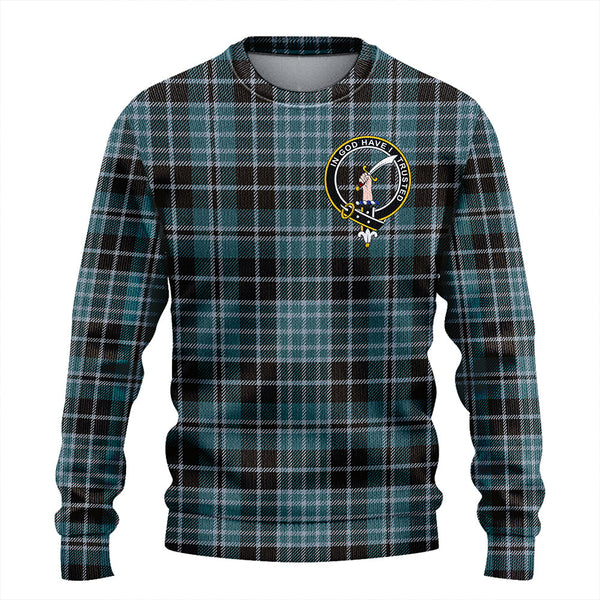 Clark (Clergy) Weathered Clan Badge Tartan Knitted Sweater
