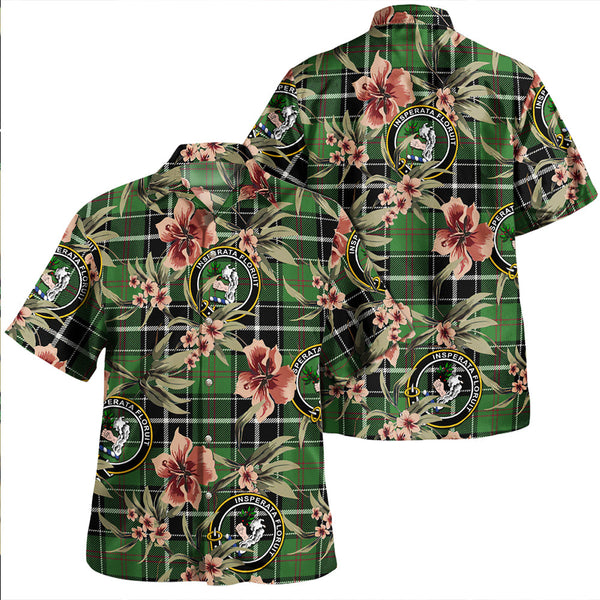 Cleghorn Ancient Clan Badge Tartan Aloha Hawaiian Shirt Tropical Old Style