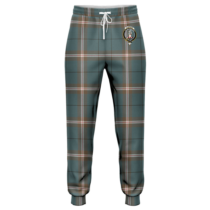 Cleland Weathered Clan Badge Tartan Jogger Pants