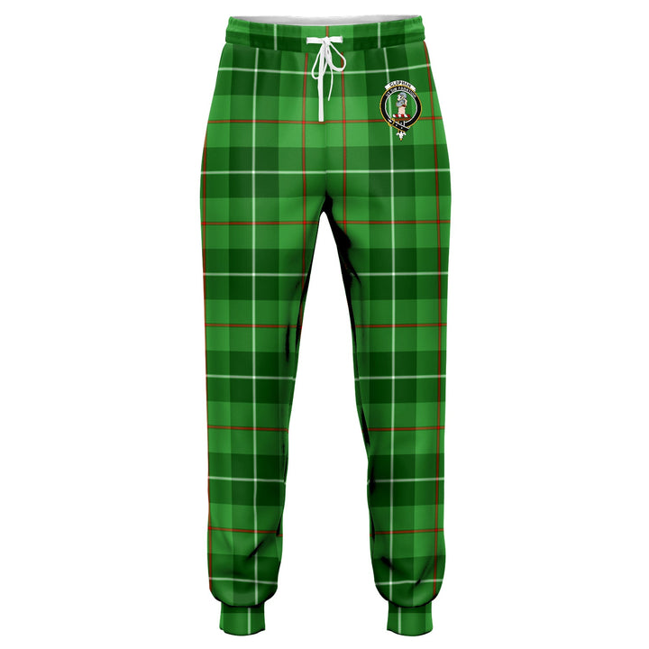 Clephan (or Clephane) Clan Badge Tartan Jogger Pants