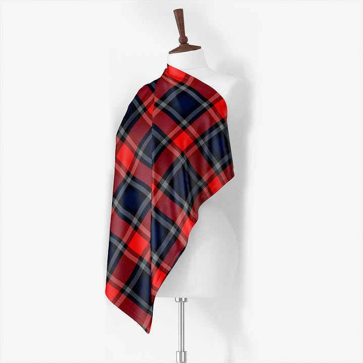 Clergy Red Ancient Tartan Classic Silk Habotai Square Scarf