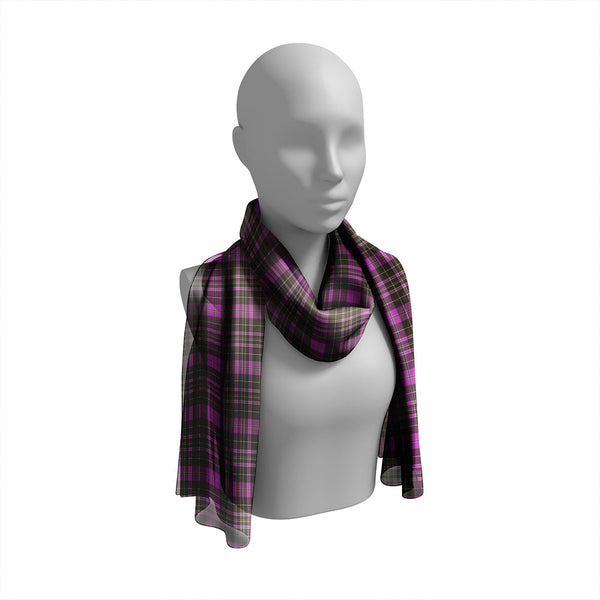 Clergy Wilson's Weathered Tartan Classic Silk Habotai Long Scarf