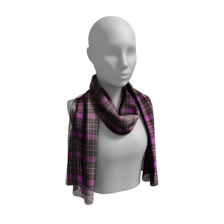 Clergy Wilson's Weathered Tartan Classic Silk Habotai Long Scarf