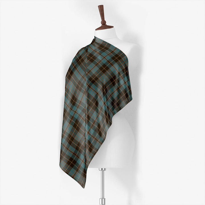 Clergy (Clark) Modern Tartan Classic Silk Habotai Square Scarf