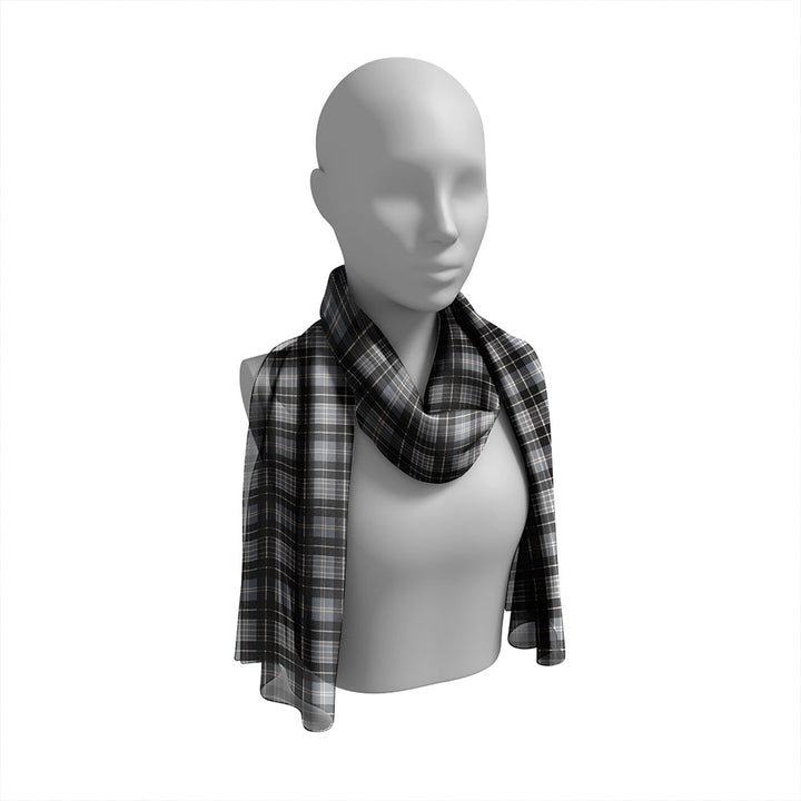 Clergy (Grey) Ancient Tartan Classic Silk Habotai Long Scarf