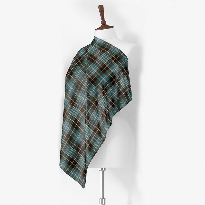 Clergy (Grey) Modern Tartan Classic Silk Habotai Square Scarf