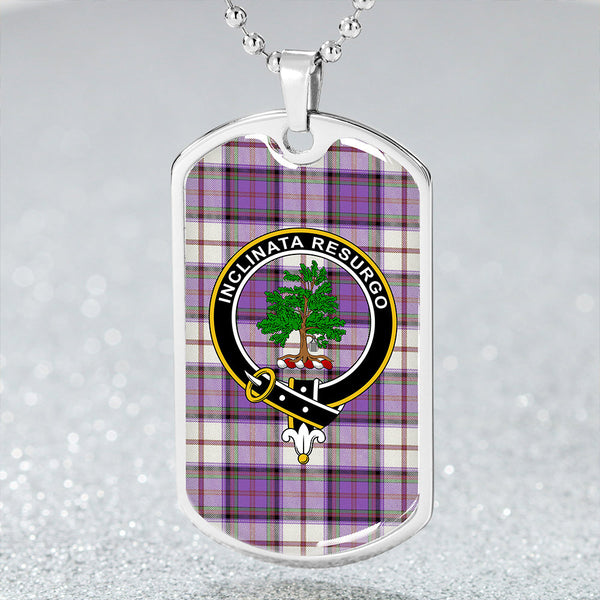 Cooper Dress Ancient Clan Badge Classic Tartan Dog Tag Necklace