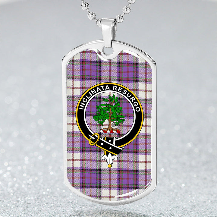 Cooper Dress Ancient Clan Badge Classic Tartan Dog Tag Necklace