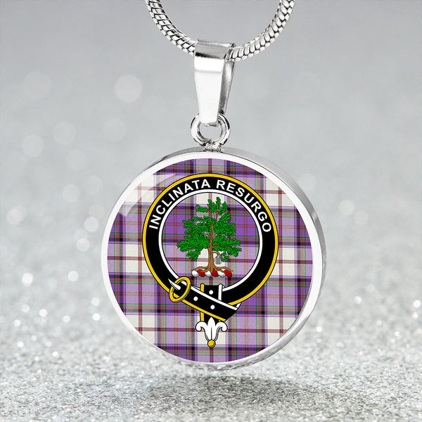 Cooper Dress Ancient Clan Badge Tartan Classic Circle Necklace