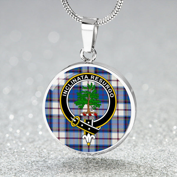 Cooper Dress Modern Clan Badge Tartan Classic Circle Necklace