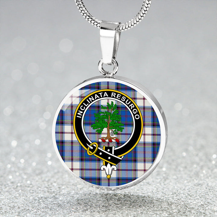 Cooper Dress Modern Clan Badge Tartan Classic Circle Necklace