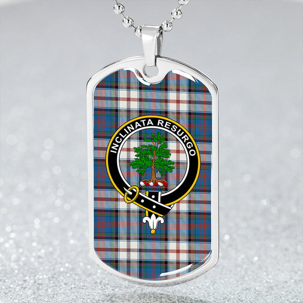 Cooper Dress #2 Ancient Clan Badge Classic Tartan Dog Tag Necklace