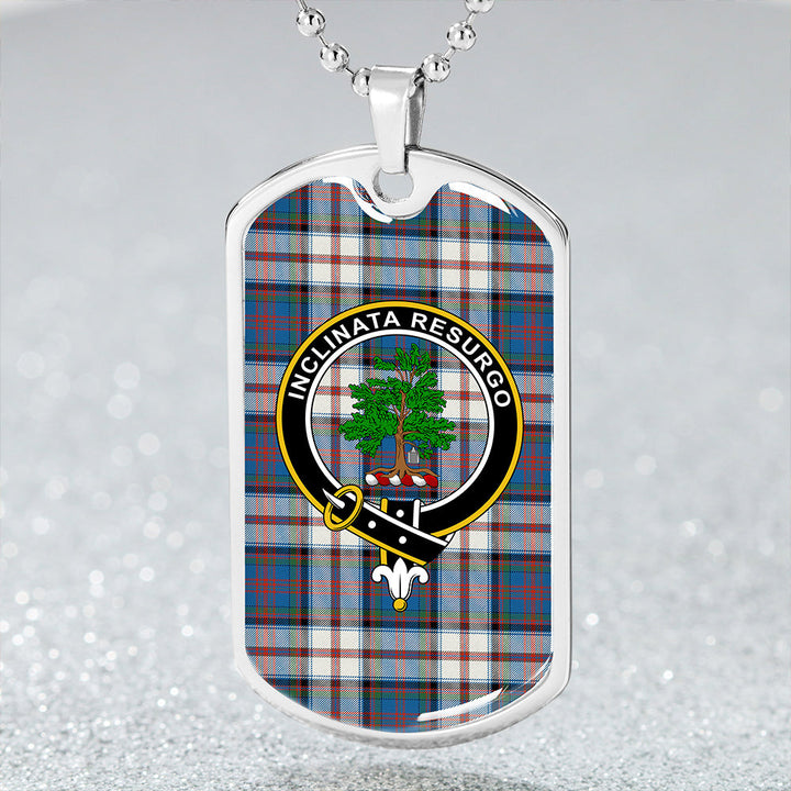 Cooper Dress #2 Ancient Clan Badge Classic Tartan Dog Tag Necklace