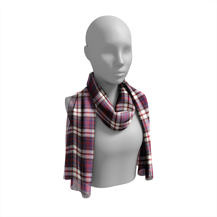 Cooper Dress #2 Weathered Tartan Classic Silk Habotai Long Scarf