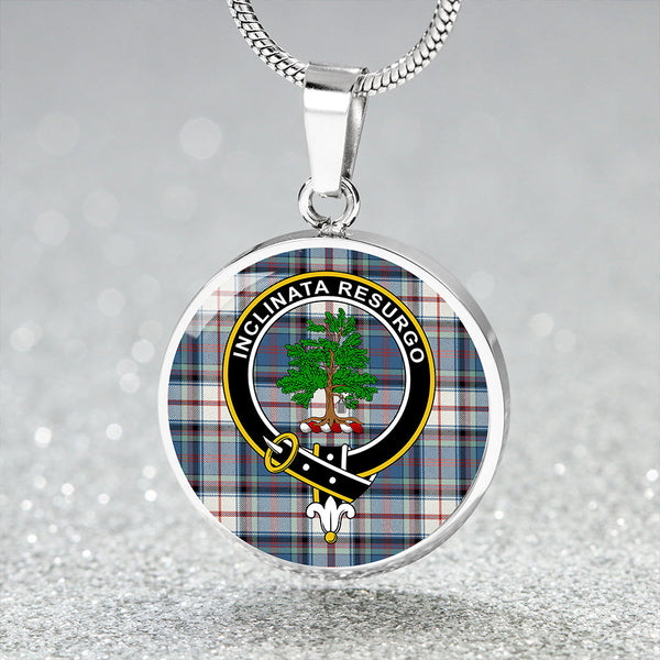 Cooper Dress #3 Ancient Clan Badge Tartan Classic Circle Necklace