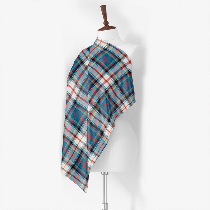 Cooper Dress #2 Weathered Tartan Classic Silk Habotai Square Scarf
