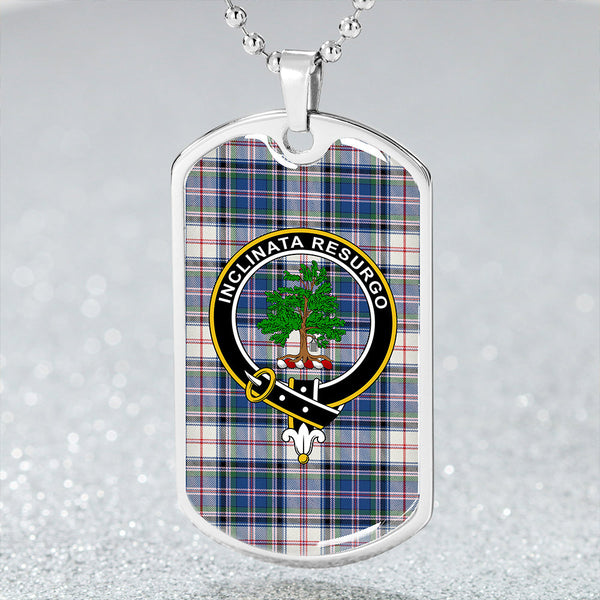 Cooper Dress #3 Modern Clan Badge Classic Tartan Dog Tag Necklace