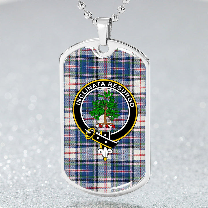 Cooper Dress #3 Modern Clan Badge Classic Tartan Dog Tag Necklace