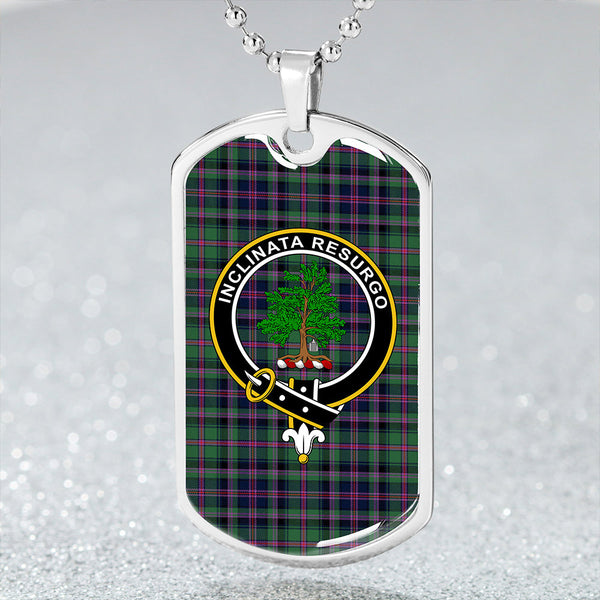 Cooper Modern Clan Badge Classic Tartan Dog Tag Necklace