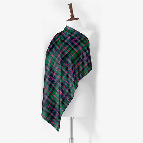 Cooper Dress Weathered Tartan Classic Silk Habotai Square Scarf