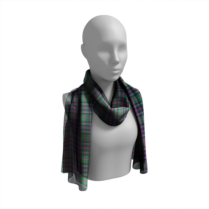 Cooper Modern Tartan Classic Silk Habotai Long Scarf