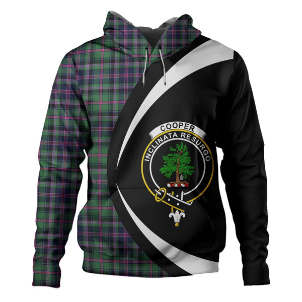 Cooper Modern Clan Badge Tartan Hoodie Circle Style