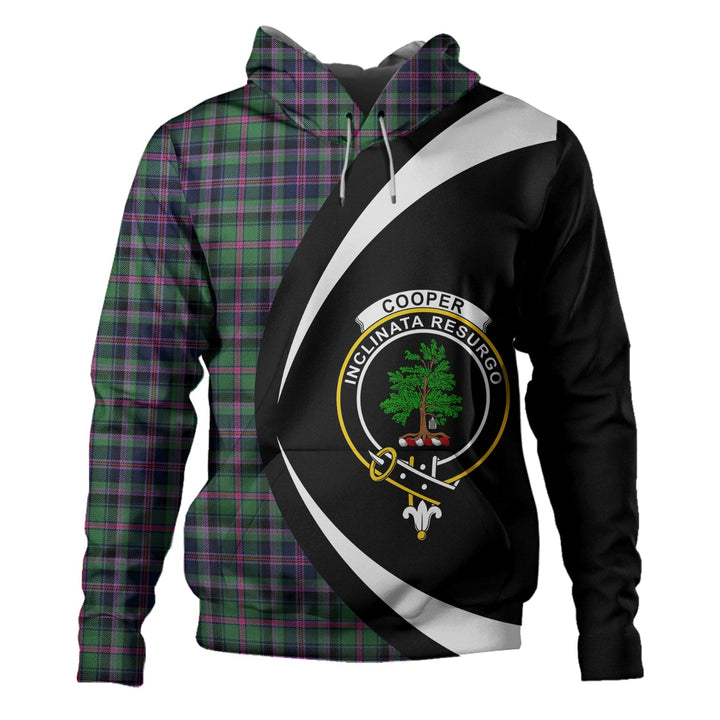 Cooper Modern Clan Badge Tartan Hoodie Circle Style