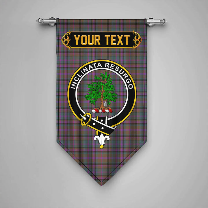 Cooper Weathered Clan Badge Tartan Gonfalon Personalize