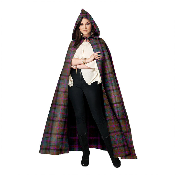 Cooper Weathered Clan Badge Tartan Hooded Cloak