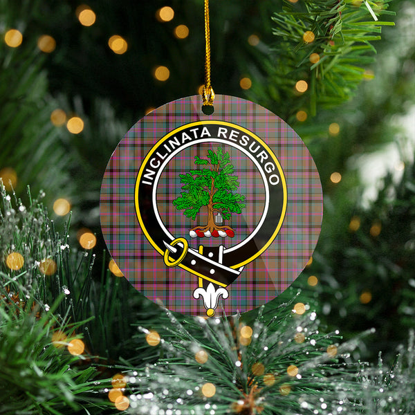 Cooper Weathered Clan Badge Tartan Plastic Christmas Ornaments
