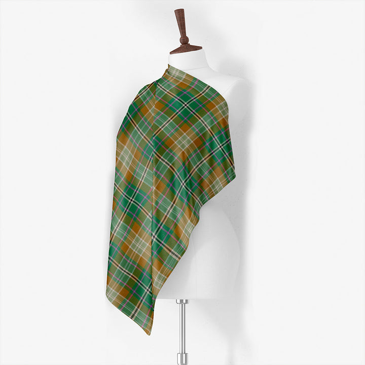Cooper Weathered Tartan Classic Silk Habotai Square Scarf
