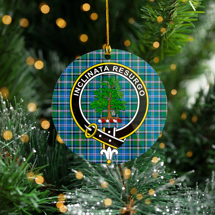 Couper (Cooper) Ancient Clan Badge Tartan Plastic Christmas Ornaments