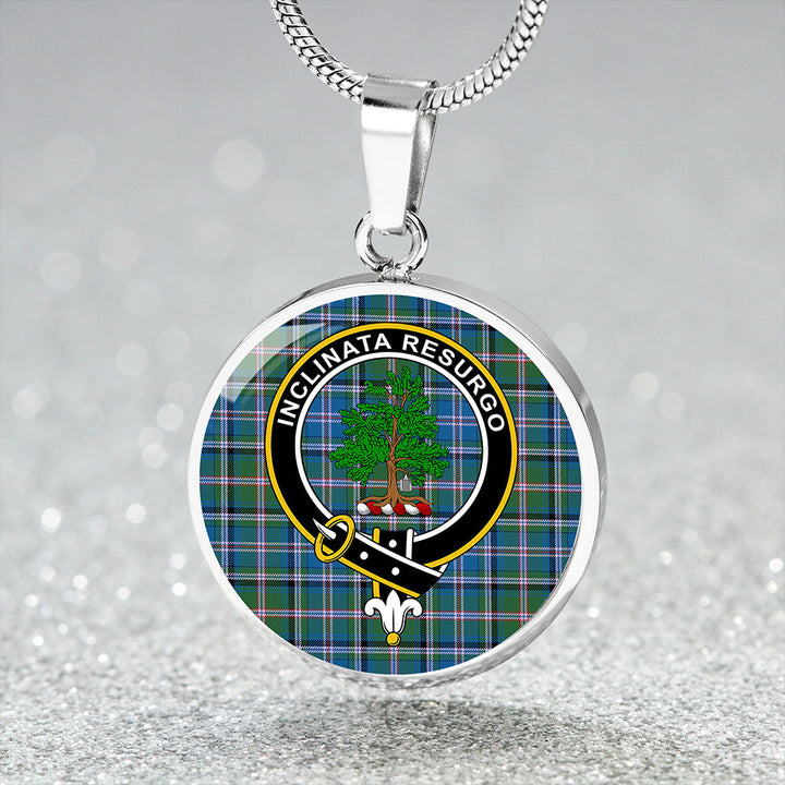 Couper (Cooper) Ancient Clan Badge Tartan Classic Circle Necklace