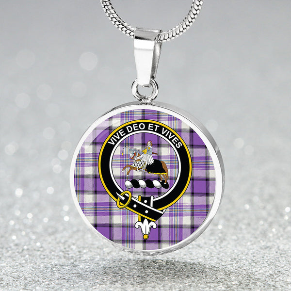 Craig Paisley (Craigie Paisley) Ancient Clan Badge Tartan Classic Circle Necklace