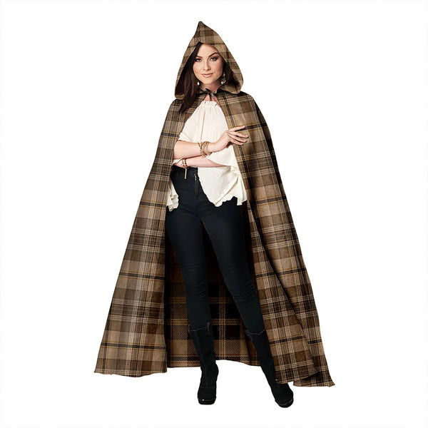 Craig (Craigie) Weathered Clan Badge Tartan Hooded Cloak