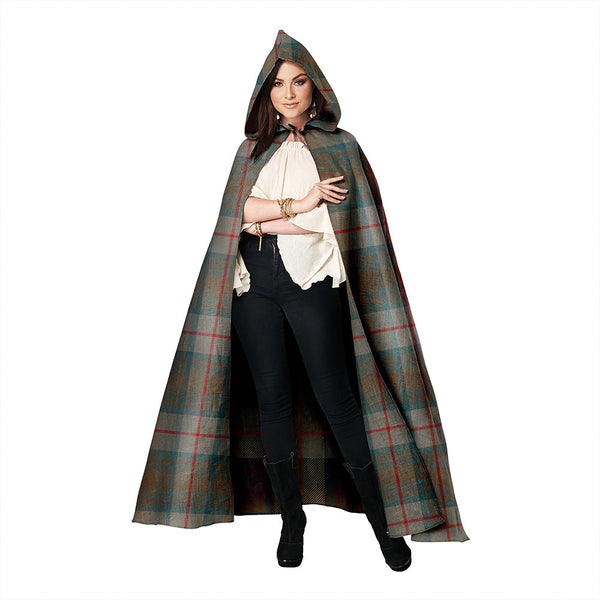 Cranston Weathered Clan Badge Tartan Hooded Cloak