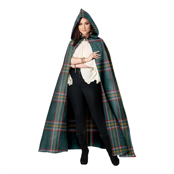 Crichton (Creighton) Weathered Clan Badge Tartan Hooded Cloak