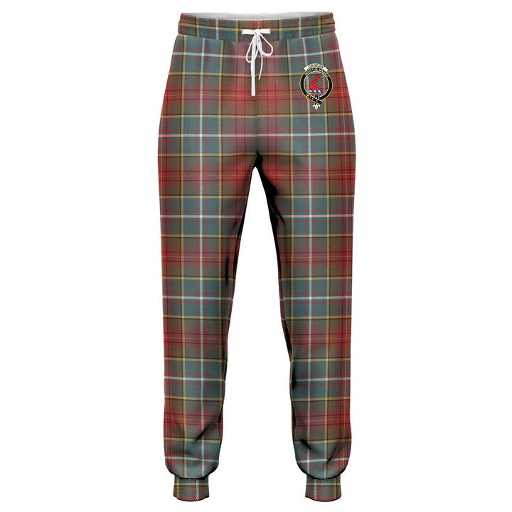 Crozier Weathered Clan Badge Tartan Jogger Pants