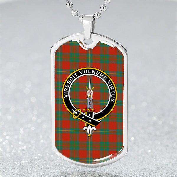 Cruikshank Ancient Clan Badge Classic Tartan Dog Tag Necklace