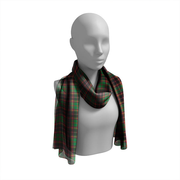Cumming Hunting (Cumming Glenorchy) Ancient Tartan Classic Silk Habotai Long Scarf