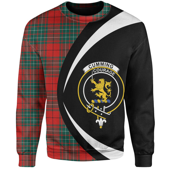 Cumming (MacAulay 2) Modern Clan Badge Tartan Sweatshirt Circle Style Personalized