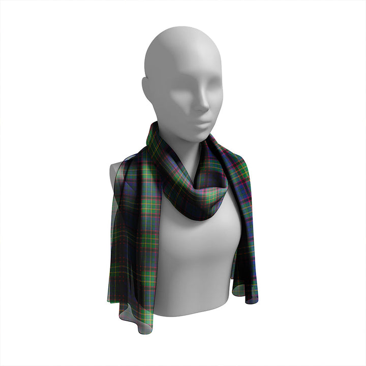 Cunningham Hunting Modern Tartan Classic Silk Habotai Long Scarf