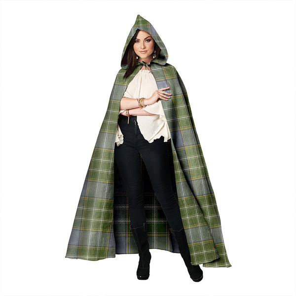 Currie Weathered Clan Badge Tartan Hooded Cloak