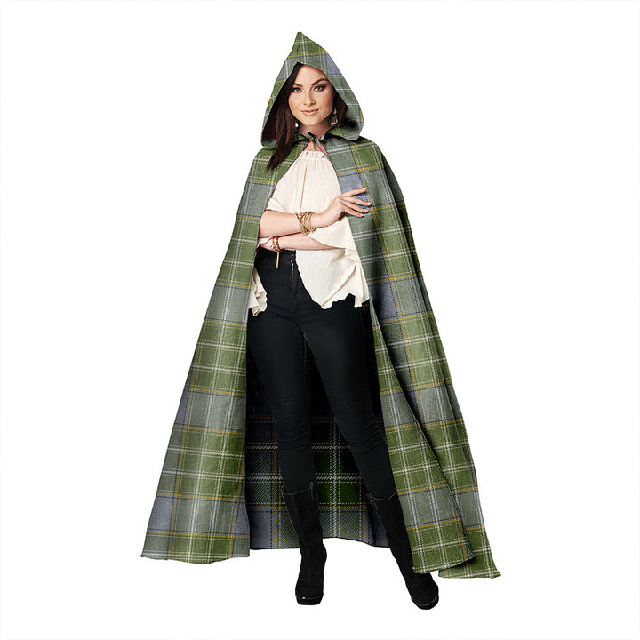 Currie Weathered Clan Badge Tartan Hooded Cloak